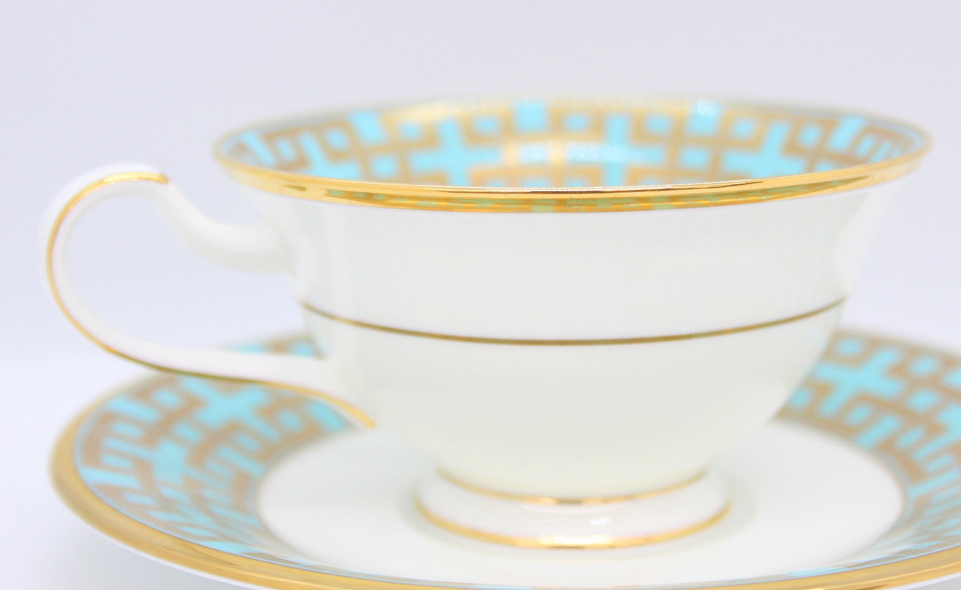 KIRA KARACHO×NORITAKE コラボ ノリタケ 雲母唐長 カップ&ソーサー KAKU TSUNAGI 角つなぎ - 安心保証・業界最安値の販売 福助